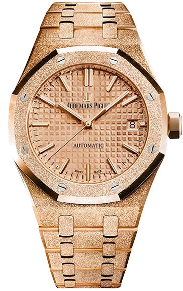 Audemars Piguet Royal Oak Frosted 18K Rose Gold Lady's Watch