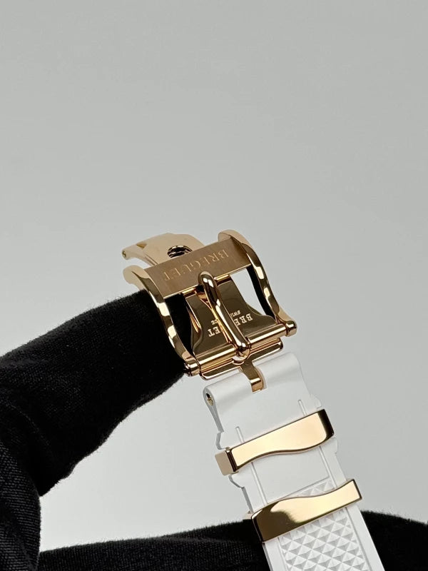 Breguet Marine Chronograph 18K Rose Gold & Diamonds Lady's Watch