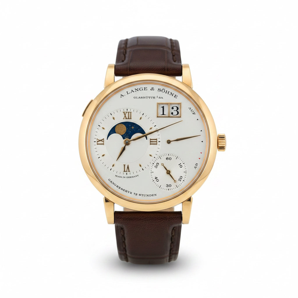 A. Lange & Söhne Grand Lange 1 Moon Phase 18k Rose Gold Watch 139.032