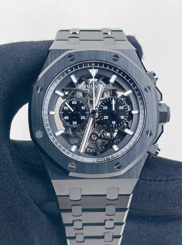 Audemars Piguet Royal Oak Tourbillon Chronograph Skeleton Ceramic Men's Watch
