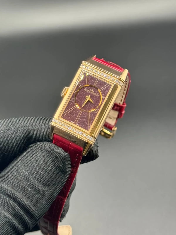 Jaeger-Lecoultre Reverso One Duetto 18K Rose Gold & Diamonds Lady's Watch