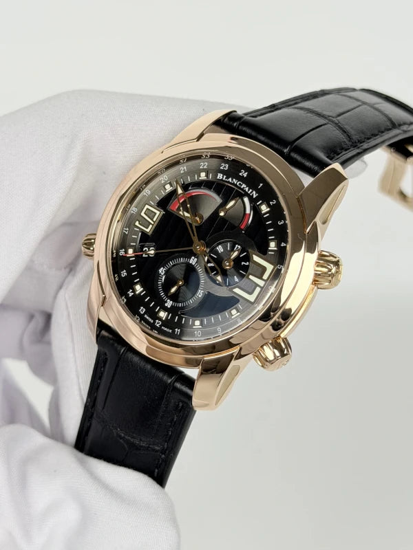 Blancpain L-Evolution Reveil GMT 18K Rose Gold Men's Watch