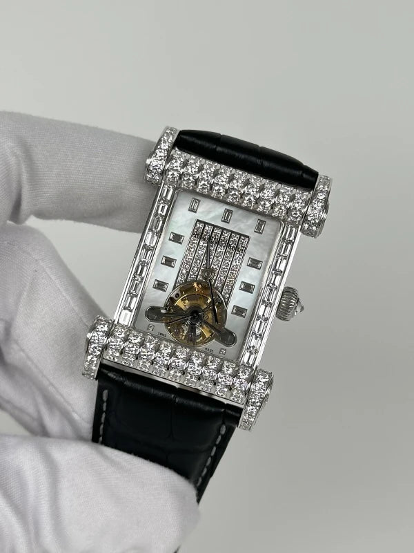 Audemars Piguet Canape Tourbillon 18K White Gold & Diamonds Unisex Watch