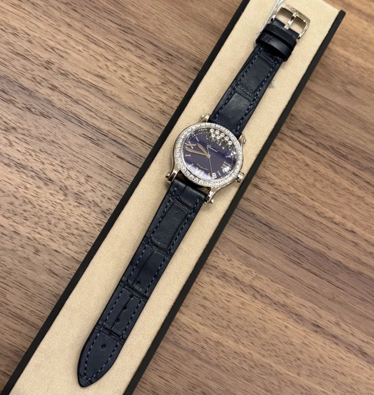Chopard Happy Sport Stainess Steel & Diamonds Lady's Watch