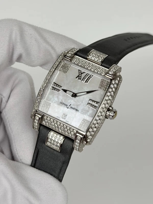 Ulysse Nardin Caprice Full 18K White Gold & Diamonds Lady's Watch