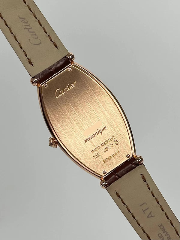 Cartier Tonneau 18K Rose Gold & Diamonds Lady's Watch