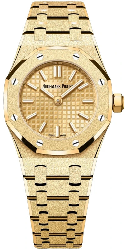 Audemars Piguet Royal Oak Mini Frosted 18K Yellow Gold Quartz Lady’s Watch