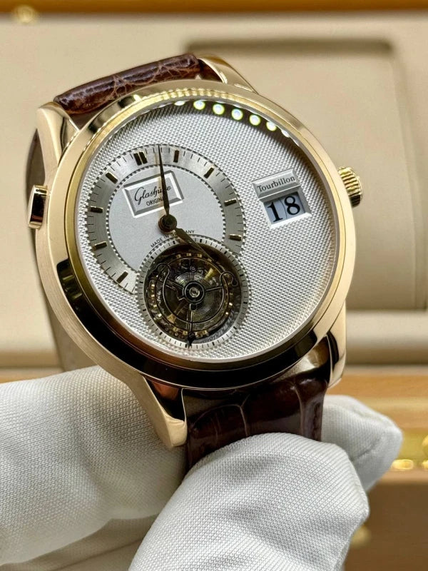 Glashutte Original Panomatic Tourbillon 18K Rose Gold Men's Watch