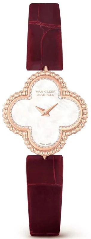 Van Cleef & Arpels Alhambra 18K Rose Gold & Diamonds Lady's Watch