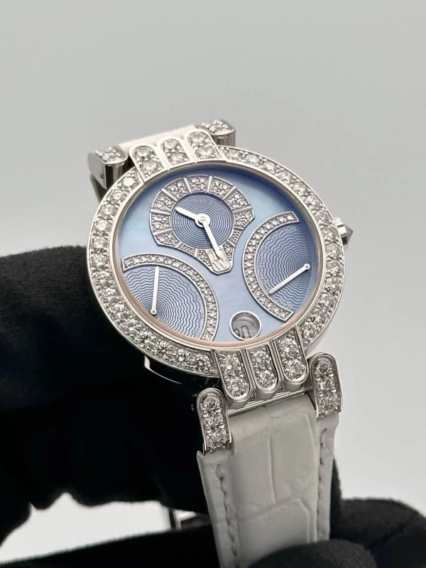 Harry Winston Premier 18K White Gold & Diamonds Ladies Watch