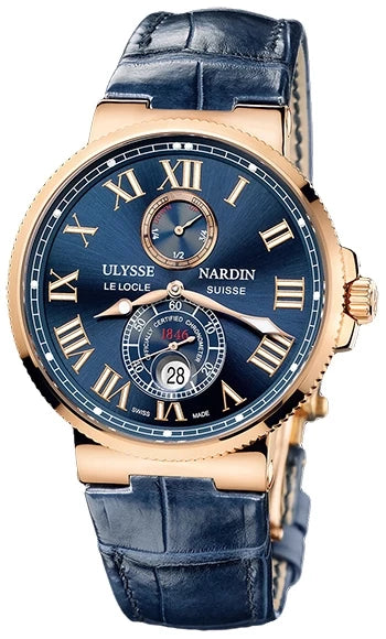 Ulysse Nardin Marine Maxi Chronometer 18K Rose Gold Man's Watch 266-67/43