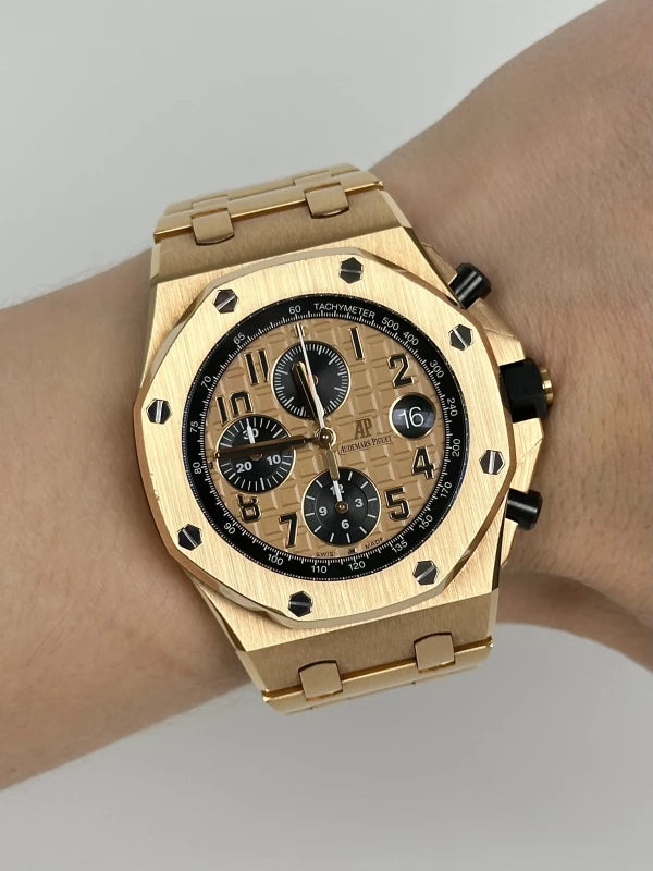 Audemars Piguet Royal Oak Offshore Chronograph 18K Rose Gold Men's Watch