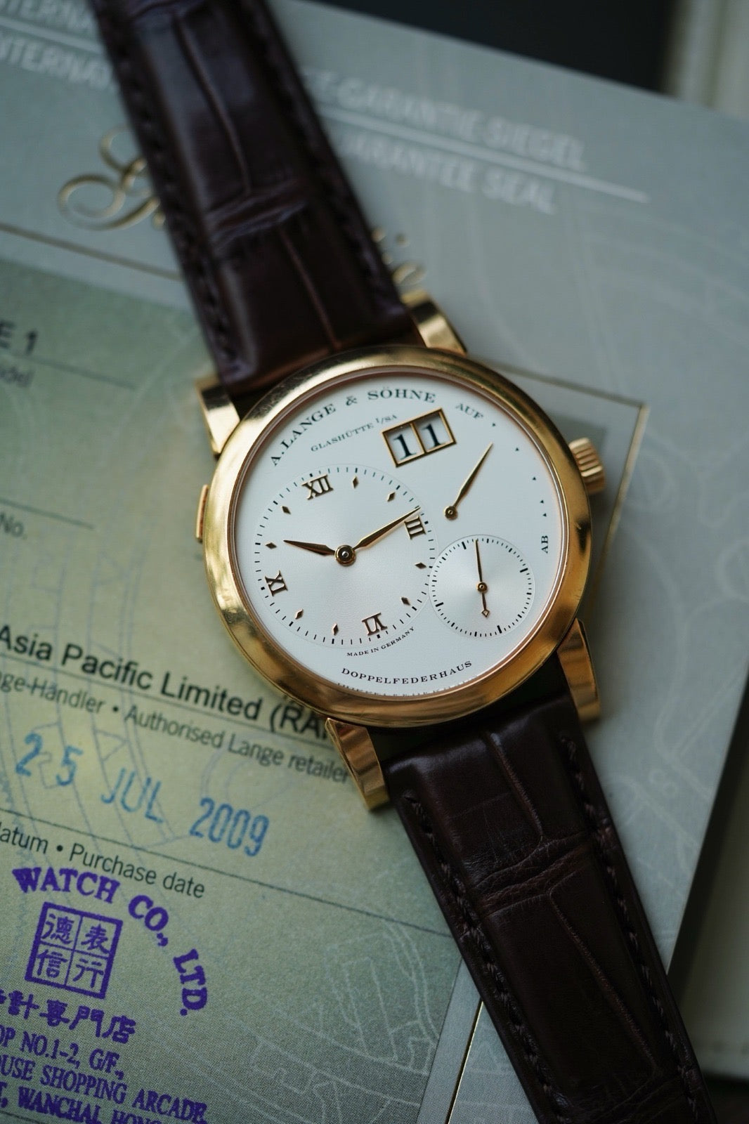 A. Lange & Söhne Lange 1 18k Rose Gold Men's Watch