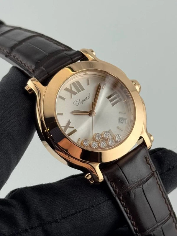Chopard Happy Sport 18K Rose Gold & Diamonds Lady's Watch