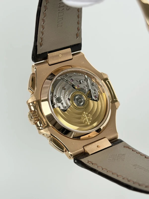 Patek Philippe Nautilus 18K Rose Gold Mens Watch