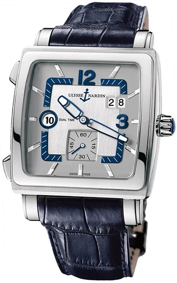 Ulysse Nardin Dual Time Quadrato Stainless Steel Men's Watch