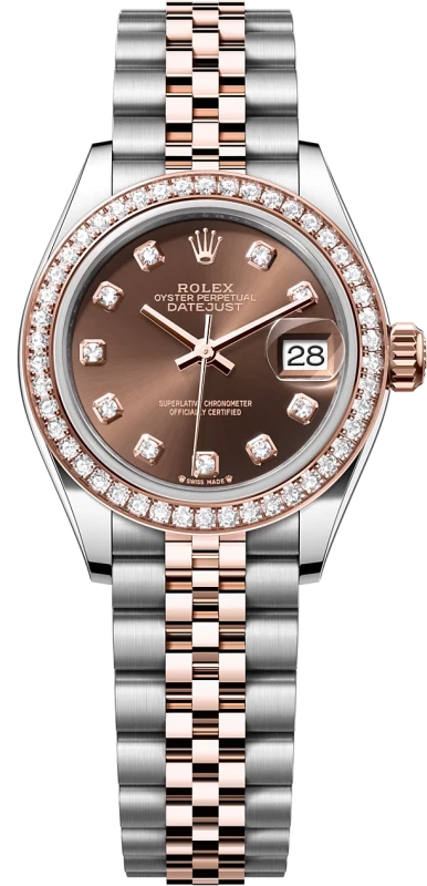 Rolex Datejust 28 Stainless Steel & 18k Everose Gold Ladies Watch