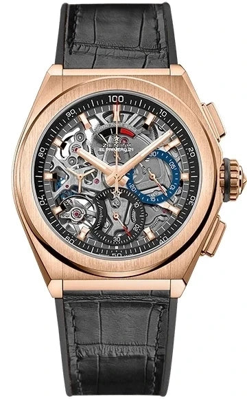 Zenith El Primero Defy Classic Chronograph Skeleton 18K Rose Gold Men's Watch