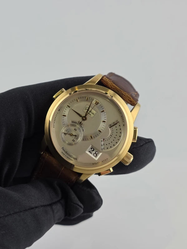 Glashutte Original PanoRetroGraph 18K Rose Gold Men's Watch