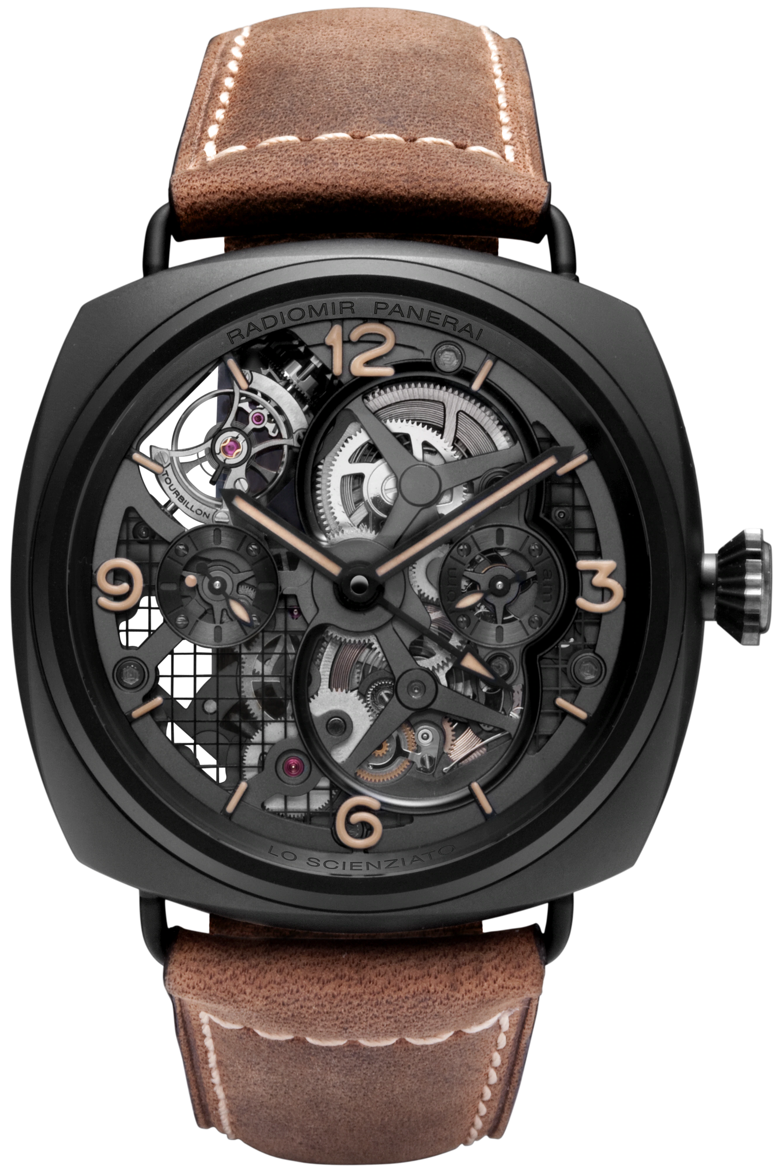 Panerai Radiomir Lo Scienziato Tourbillon GMT Ceramic Men's Watch