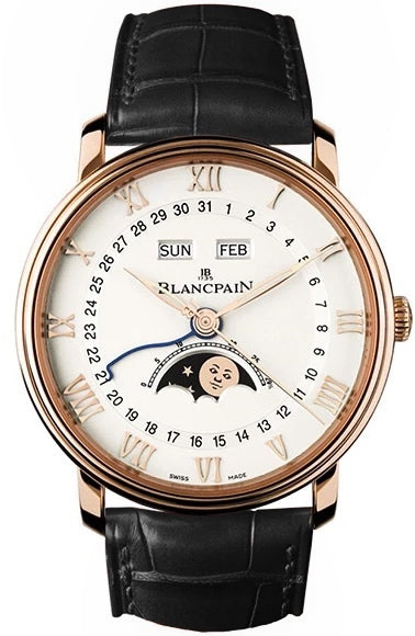 Blancpain Villeret Calendar Moonphase 18K Rose Gold Men's Watch