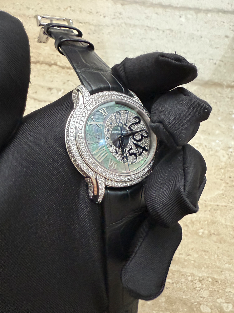Audemars Piguet Millenary 18K White Gold & Diamonds Ladies Watch