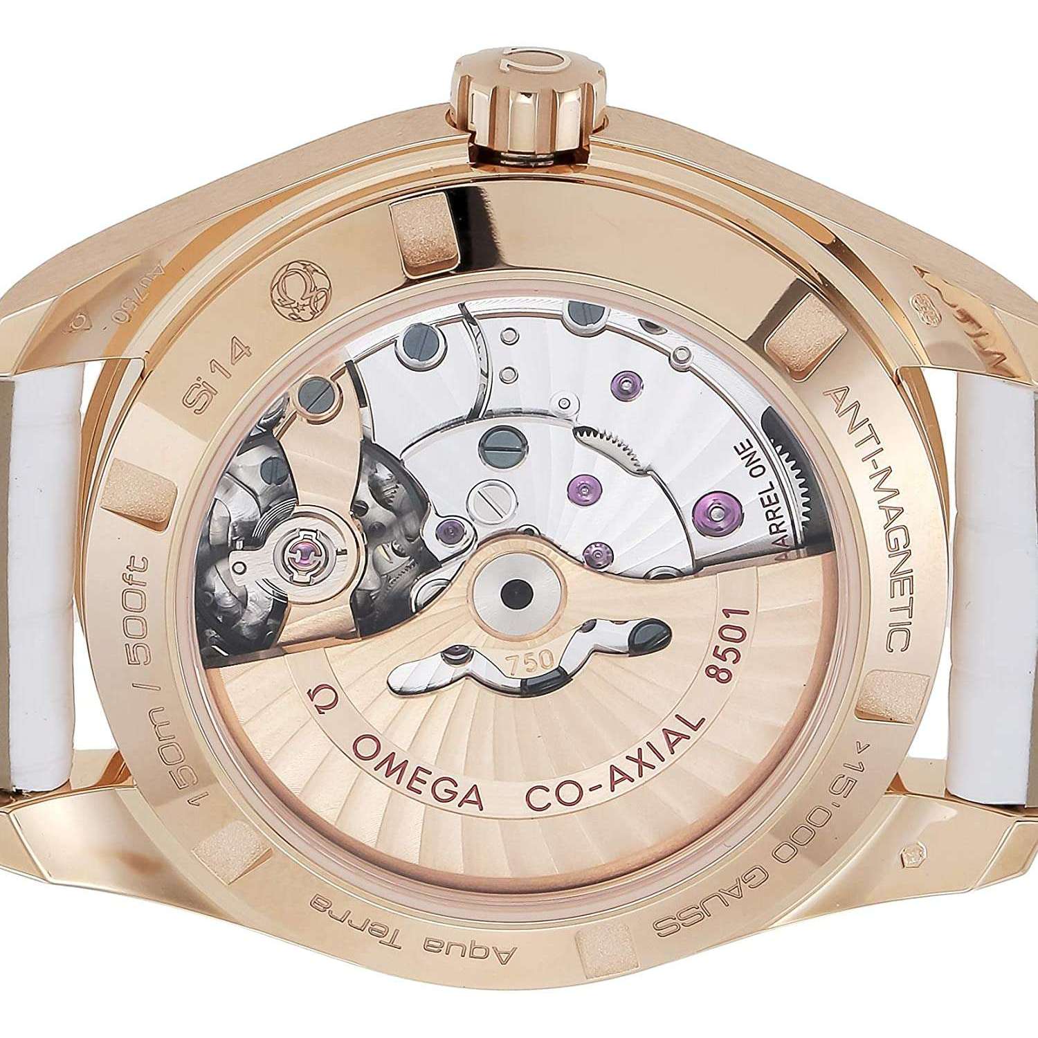 Omega Seamaster Aqua Terra Co-Axial Chronometer 18K Red Gold & Diamonds Lady's Watch