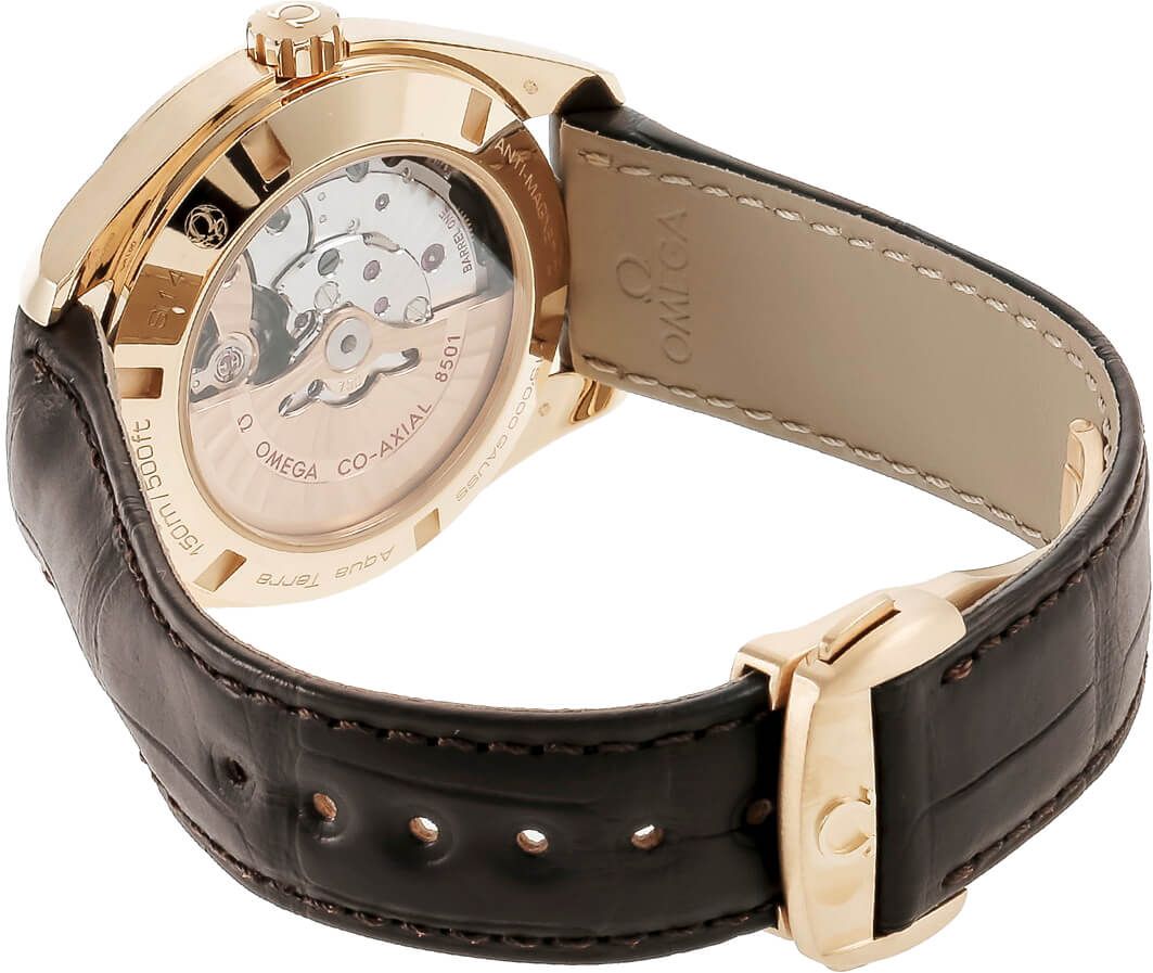 Omega Seamaster Aqua Terra Co-Axial Chronometer 18K Red Gold Men's Watch