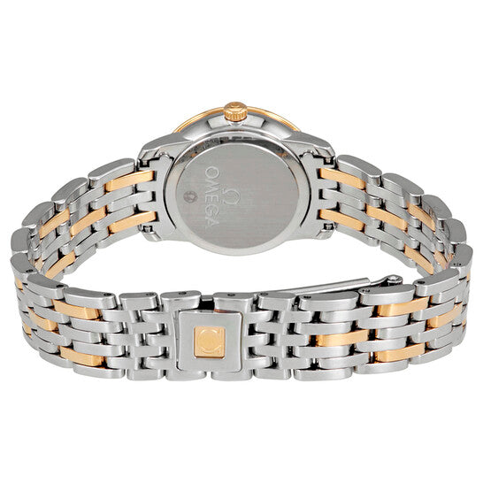 Omega De Ville Prestige Quartz Stainless steel  & 18K Yellow Gold & Diamonds Lady's Watch