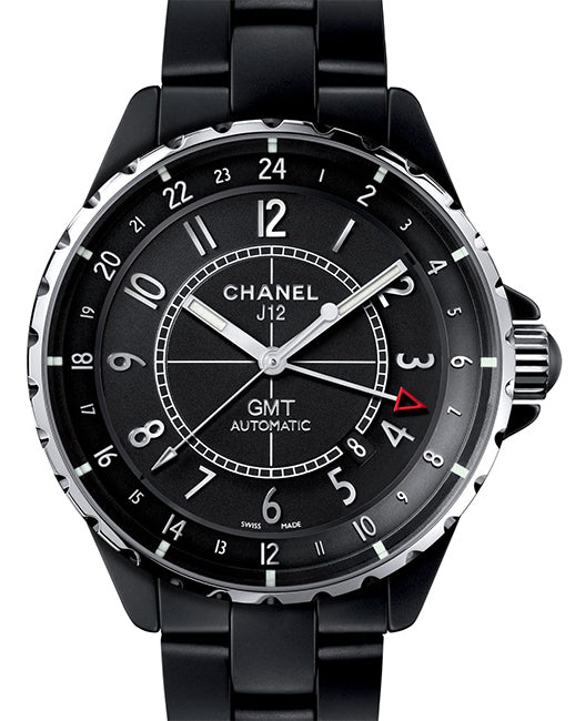 Chanel J12 Black Ceramic Quartz Midsize Unisex Watch H2544