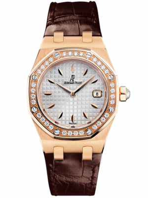 Audemars Piguet Royal Oak 33mm 18K Rose Gold & Diamonds Ladies Watch