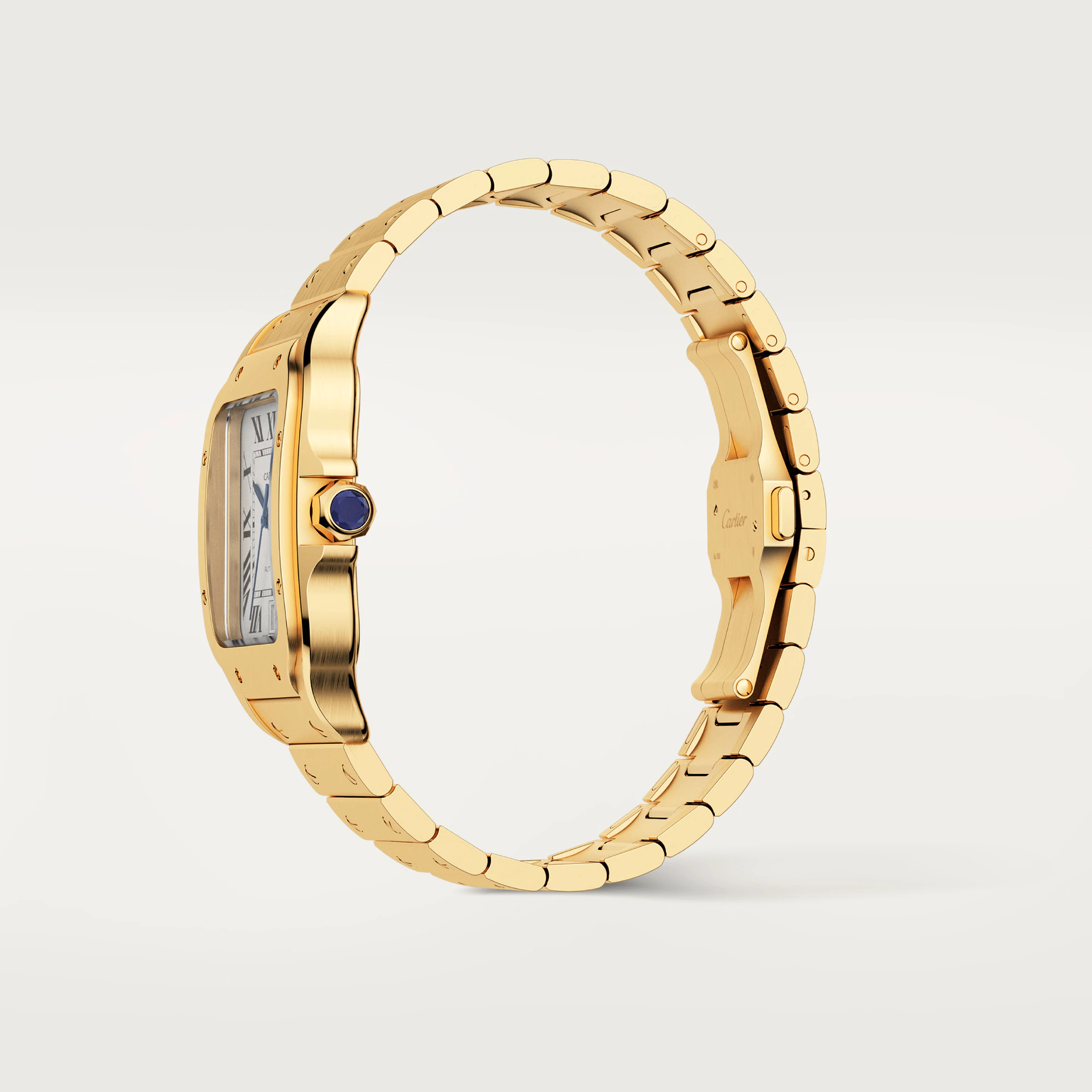 Gold plated bracelet for men's with screws -