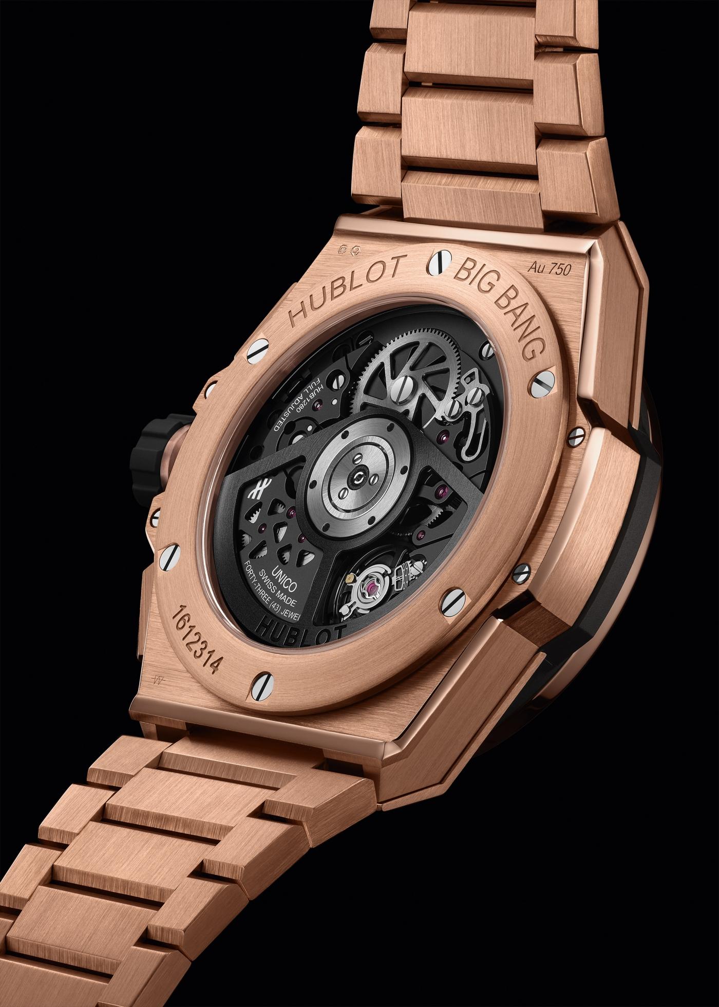 Hublot Big Bang Chronograph 18K King Gold & Colored Gemstones Man's Watch