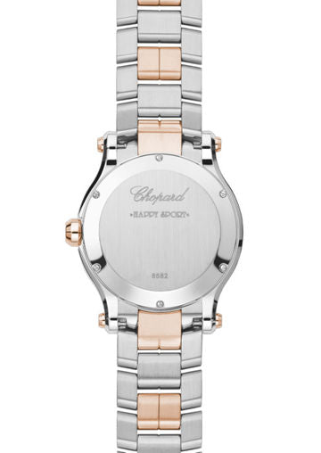 Chopard Happy Sport Stainlees steel and18K Rose Gold & Diamonds Ladies Watch