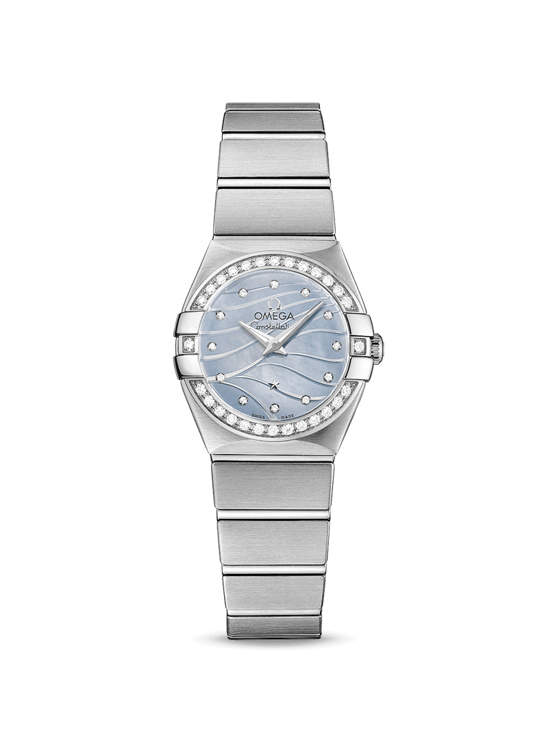 Omega Constellation Quartz Stainless steel & Diamonds Lady's Watch