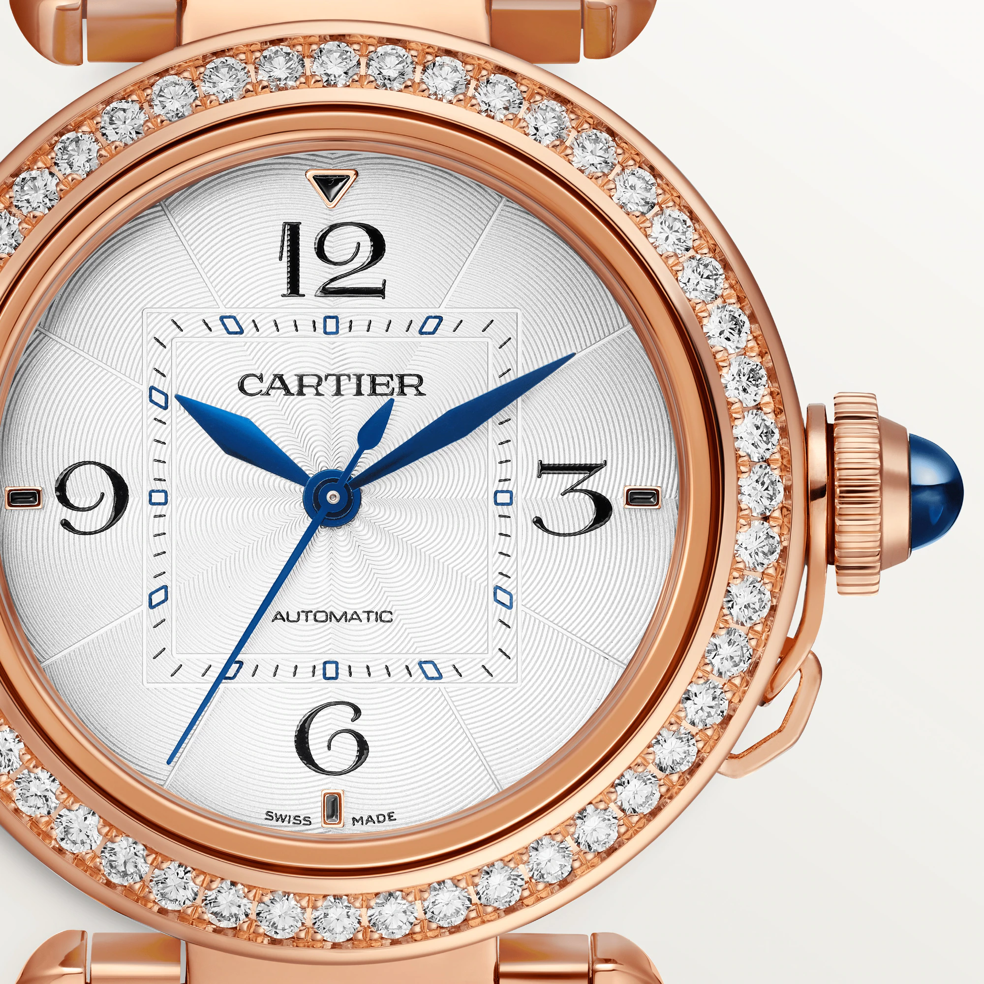 Cartier Pasha de Cartier 35mm 18K Rose Gold & Diamonds Lady's Watch