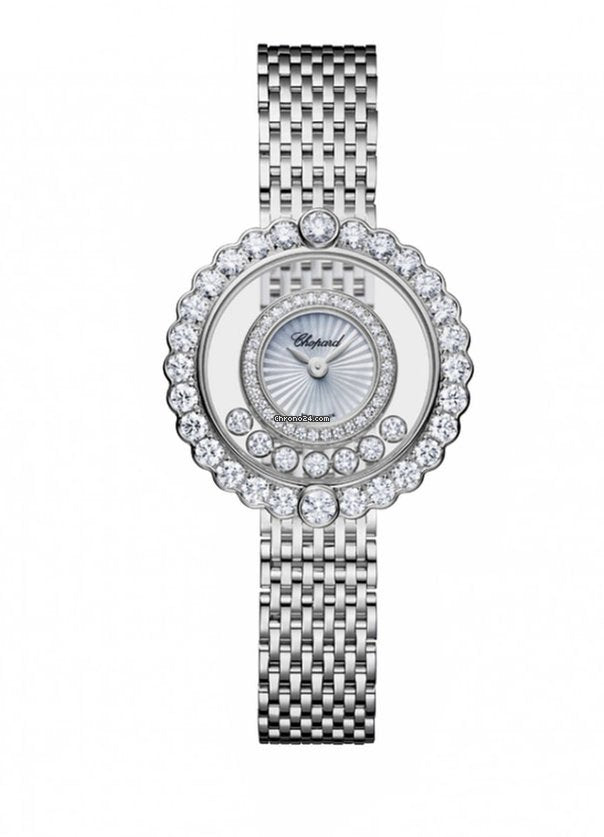 Chopard Happy Sport Icons 18K White Gold & Diamonds Ladies Watch