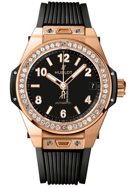 Hublot Big Bang 39mm One Click Gold Diamonds Automatic Watch
