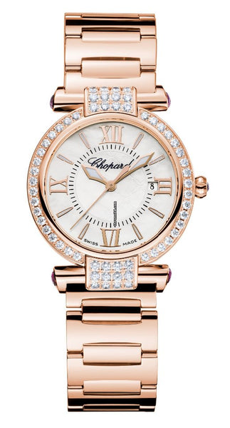 Chopard Imperiale 18K Rose Gold Amethysts Diamonds Ladies