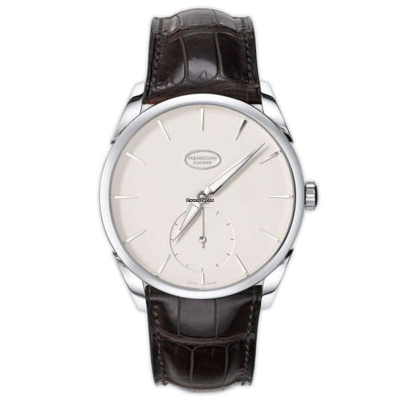 Parmigiani Fleurier Tonda 1950 18K White Gold Leather Men`s Watch