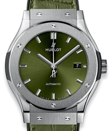 Hublot Classic Fusion Green Titanium Men's Watch