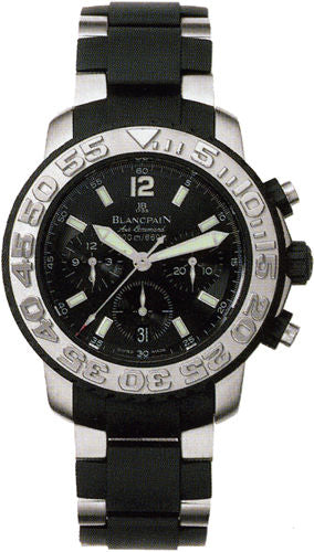 Blancpain Specialties Air Command Flyback Chronograph Stainless Steel & Rubber  Men`s Watch