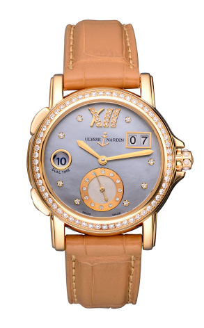 Ulysse Nardin Dual Time Ladies Small Seconds 18K Rose Gold  Watch