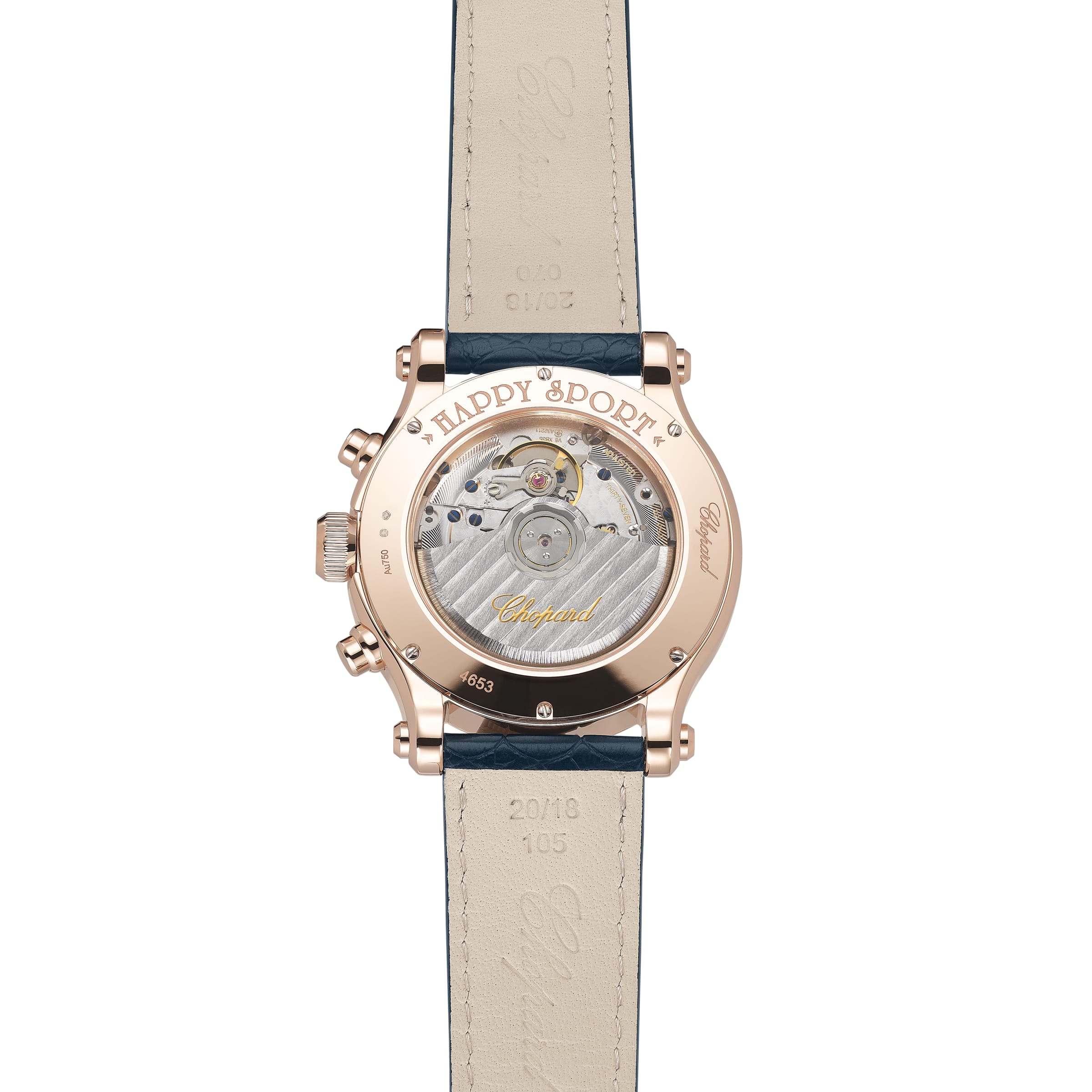 Chopard Happy Sport Chono Ethical Rose Gold & Diamonds Ladies Watch