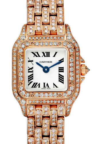 Cartier Louis Pantere Quartz 18K Rose Gold & Diamonds Lady,s Watch