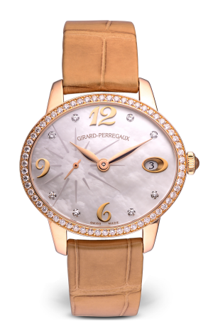 Girard Perregaux Cat`s Eye 18K Rose Gold & Diamonds  Lady's Watch