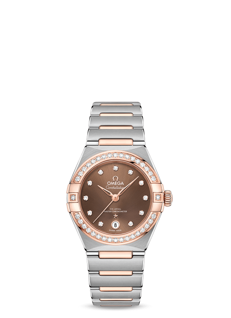 Omega Constellation Co-Axial Master Chronometer Stainless steel & Sedna™ Gold & Diamond Lady’s Watch