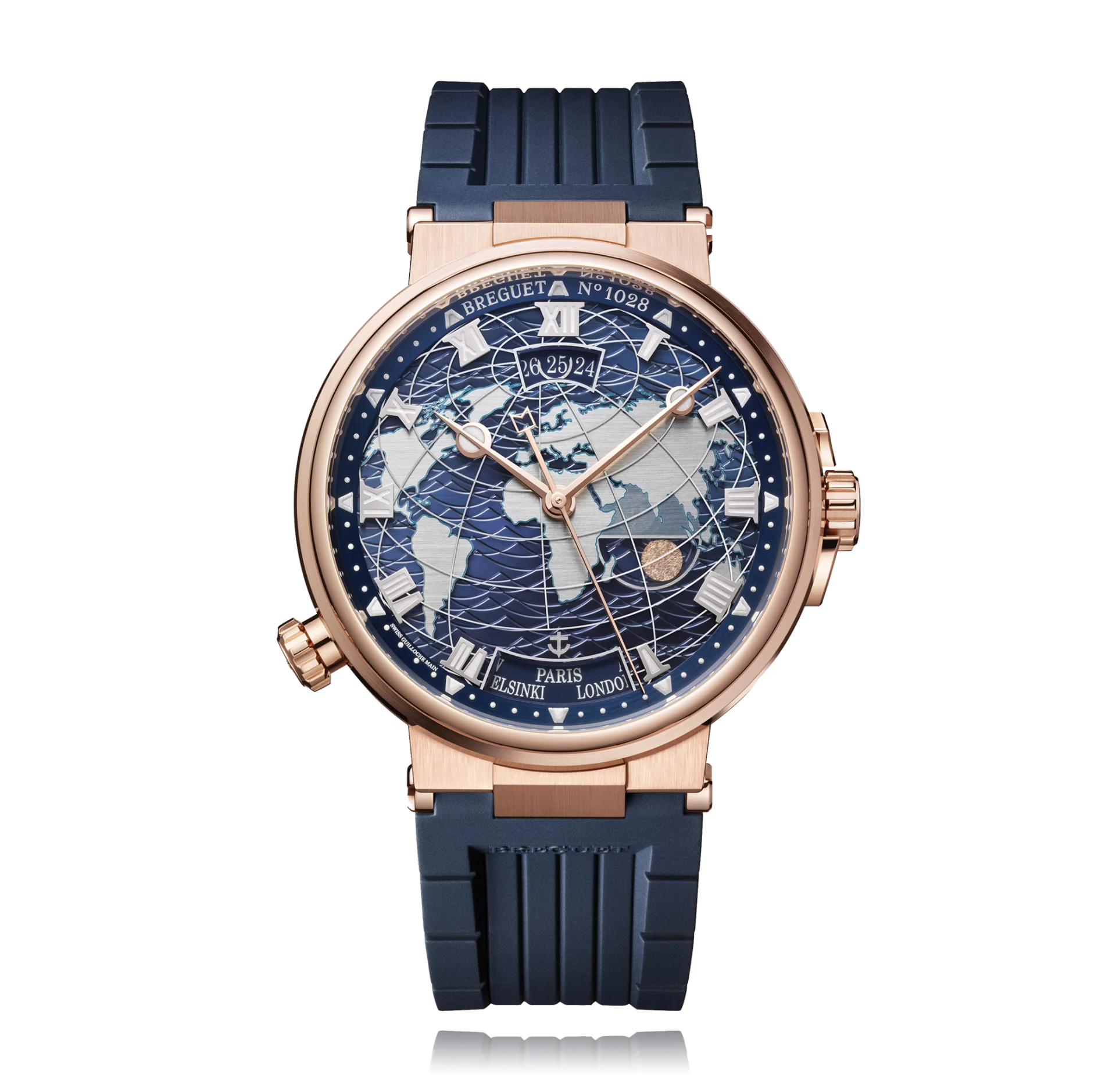 Breguet Marine Hora Mundi 18K Rose Gold Men's Watch