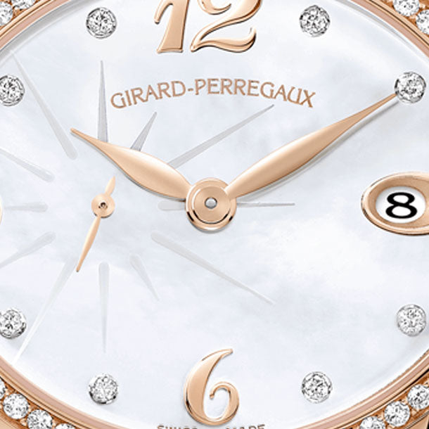 Girard Perregaux Cat`s Eye 18K Rose Gold & Diamonds  Lady's Watch