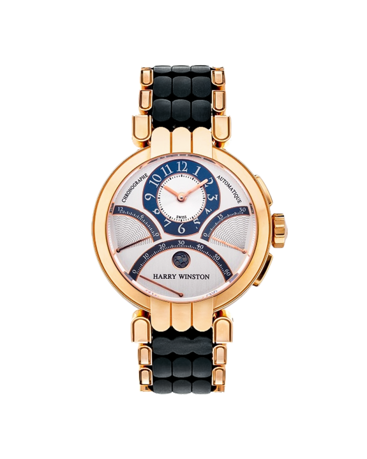 Harry Winston Premier Excenter 18K Rose Gold Man's Watch